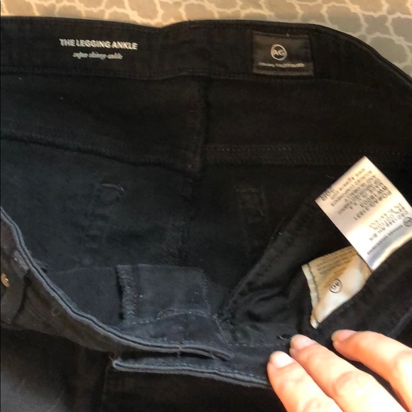 Super Black AG Jeans with frayed hem - Picture 3 of 4